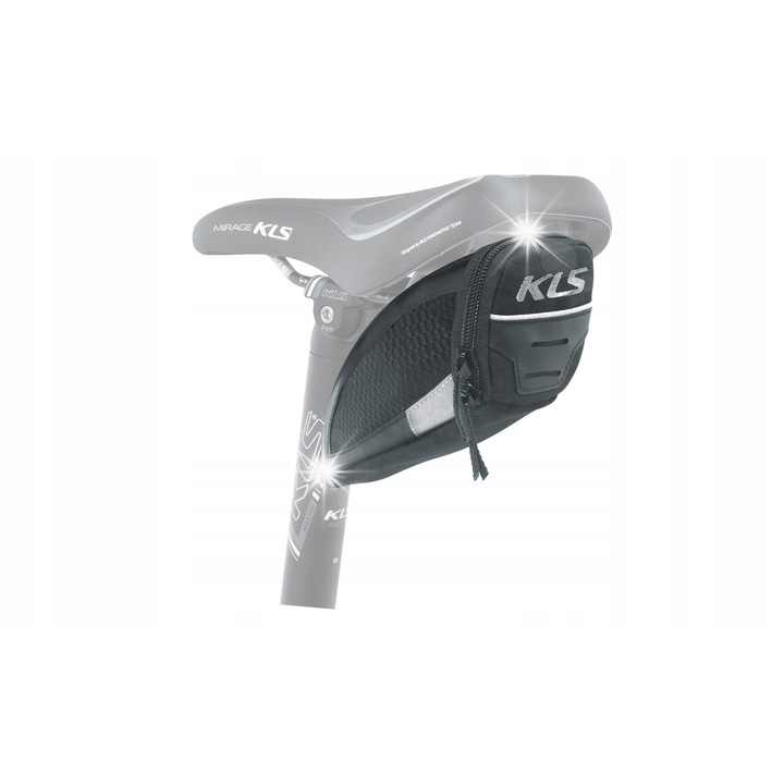 Portbagaj bicicleta Kellys Challenger T-system, 0,4L, dimensiuni 17x7x8,5cm, impermeabil, reflectorizant