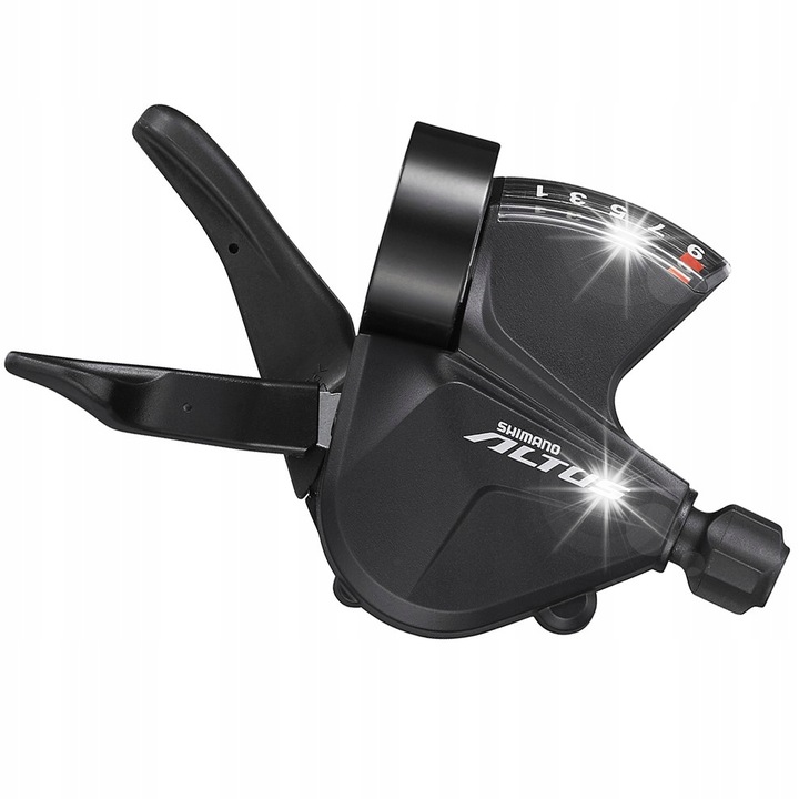 Shimano SL-M2010 váltókar, 9 sebességes, RapidFire Plus, fekete