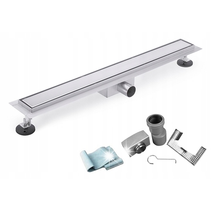 Sistem de scurgere, KF, odplyw liniowy 90 cm, 2w1, inox, 52mm
