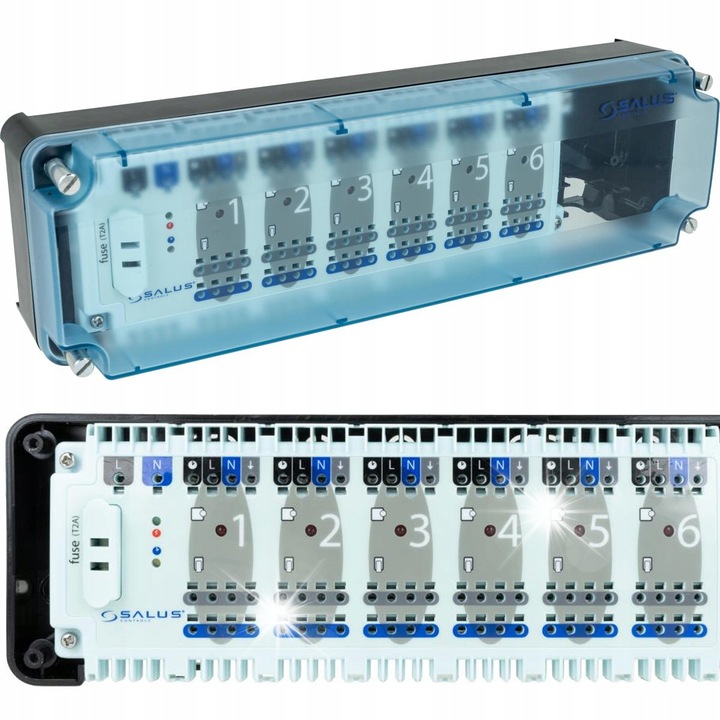 Lista de control pentru incalzire, KL06-M, 6 zone, 230 V, 24 iesiri pentru actuatoare