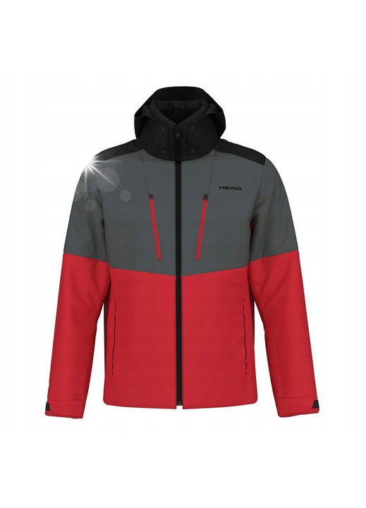 Jacheta sport barbati NEO, HEAD, Poliester, Rosu