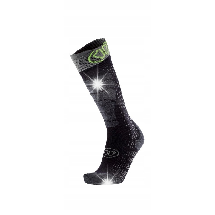 Sidas Ski Comfort sportzokni, anatómiai, 45-47, fekete/szürke
