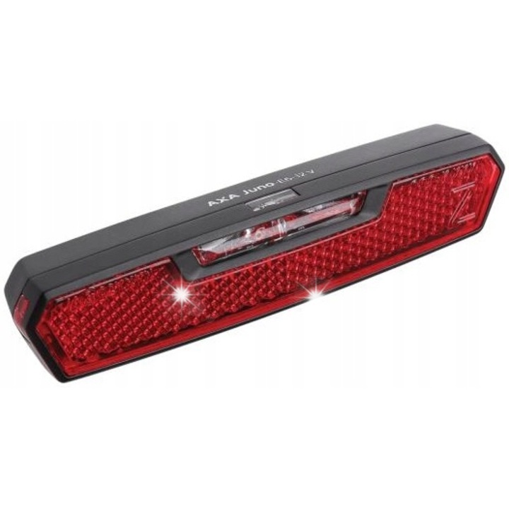 Lampa spate AXA JUNO 80mm pentru portbagaj, LED, dinamo, rosie, 35g