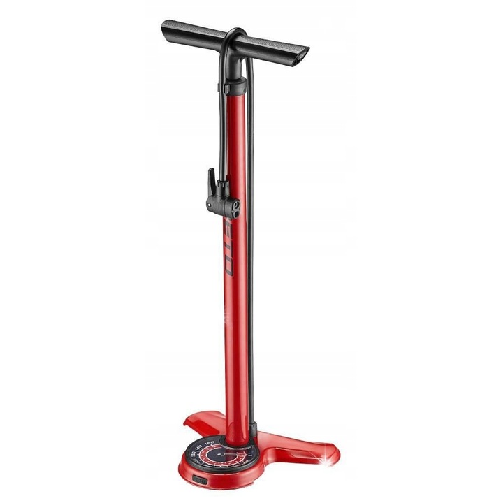 Pompa bicicleta Beto CMP-172SG9, manometru, 11 BAR, 65cm, rosie