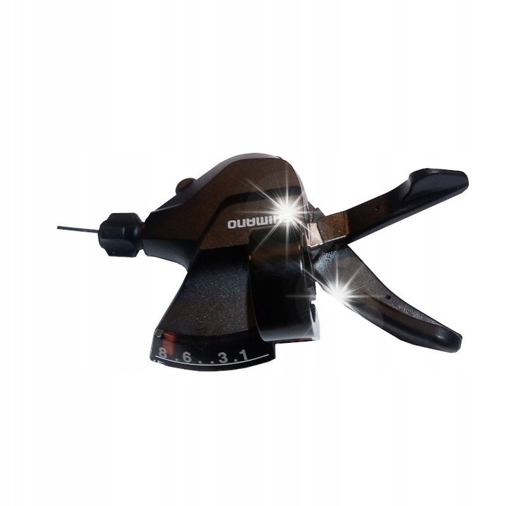 Shimano SL-M315 váltókar, 8 sebességes, ergonomikus, bowdennel, 135g