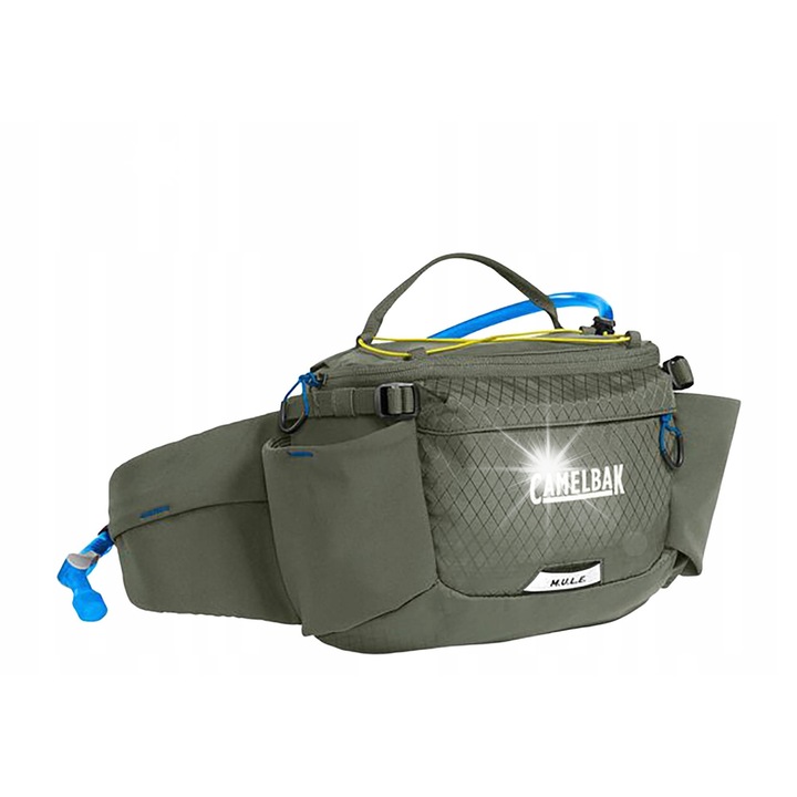 Спортна чанта за кръст CamelBak M.U.L.E. 5 л, 1 + 1.5 л, маслинено зелено, 24x26x13см