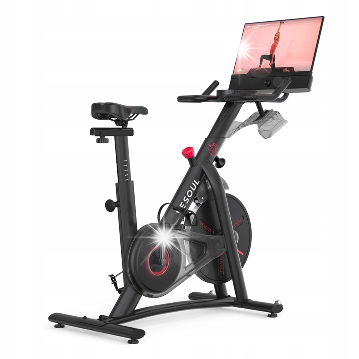 Фитнес велосипед Yesoul G1M Plus, магнитен, 100 нива на съпротивление, 21,5" екран, 120 кг