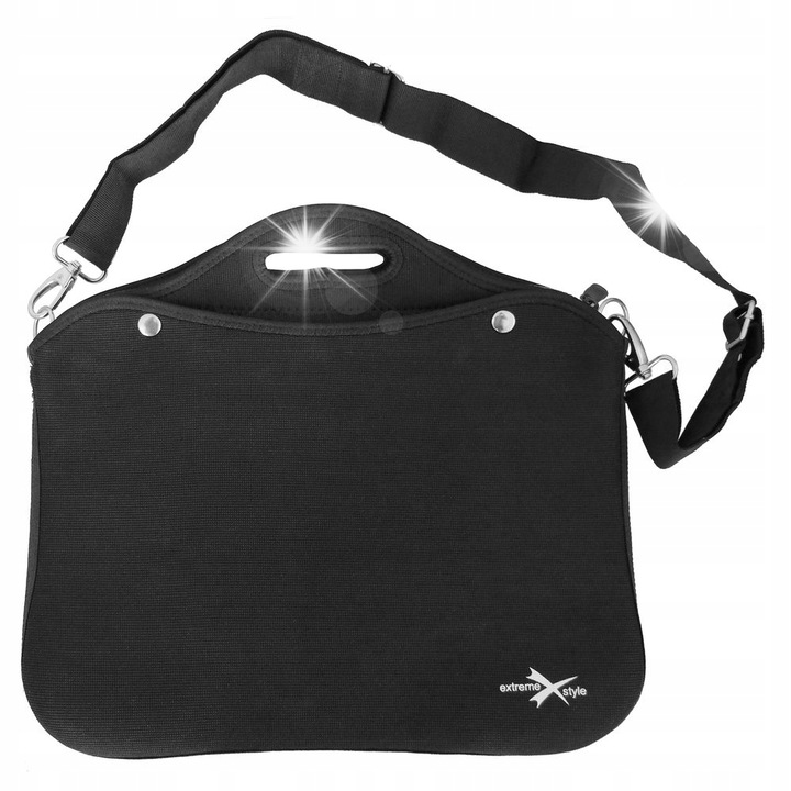 Extreme Style 2 az 1-ben laptop táska, neoprén, fekete, 39x27cm
