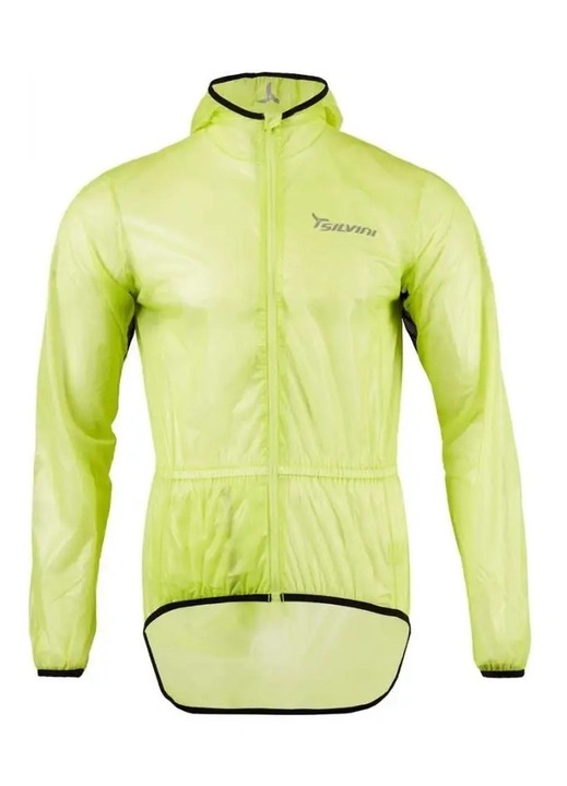 Jacheta sport barbati UJ397, Silvini, Verde lime, Poliester