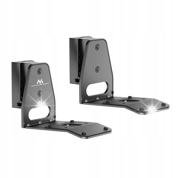 Set 2 suporturi de perete pentru difuzoare Sonos ERA 300, Maclean, negru, dimensiuni 191x112x80mm