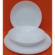Set serviciu de masa 18 el, Luminarc Diwali, alb, 6 persoane, 25x20x19cm