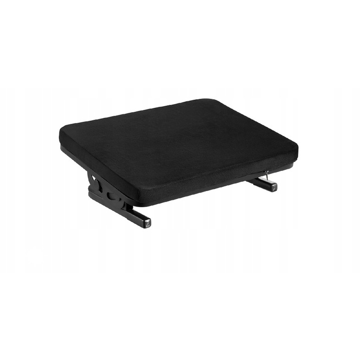 Podnozek ergonomic Maclean MC-460, 40x30cm, reglabil, cu perna detasabila, negru