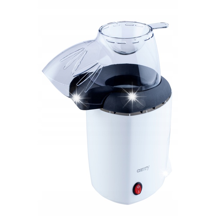 Masina de preparat popcorn Camry CR 4458, alb-negru, 1200W, 2.5 minute, anti-alunecare