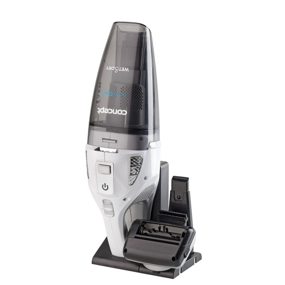 Aspirator manual Concept VP4370, Wet & Dry, turboscoate PET, 14,8 V, 450 ml, 40 min autonomie, negru