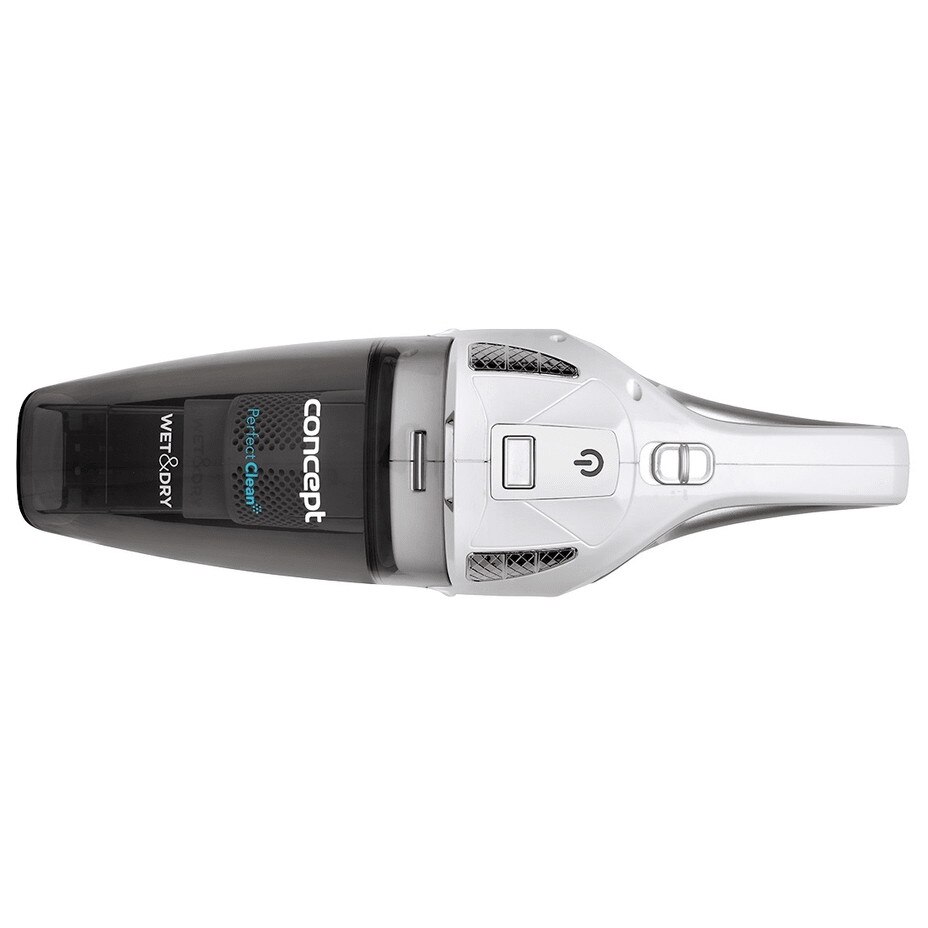 Aspirator manual Concept VP4370, Wet & Dry, turboscoate PET, 14,8 V, 450 ml, 40 min autonomie, negru