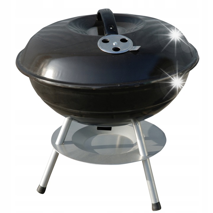 Grill, 36 cm, emaliat, cu cromat, inaltime 40 cm, set complet