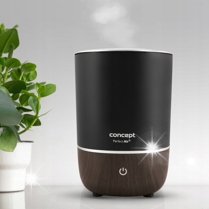 Concept ZV1210 párásító, 4L, 260ml/h, akár 30m2-es helyiségekbe, fekete, modern design