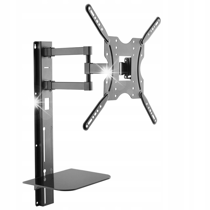 Стойка за телевизор Maclean 32"-55", 30кг, VESA 400x400, с регулируема височина