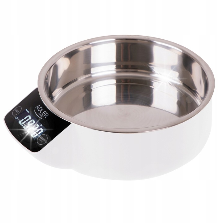 Cantar de bucatarie electronic Adler, 5kg, 1g precizie, bol din otel inoxidabil, 900ml