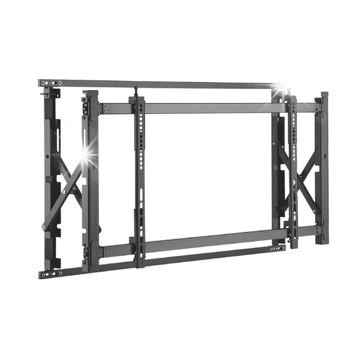 Стойка за телевизор Maclean, 46-52", 35кг макс, VESA 200x200-600x400, черна, 1009x540мм