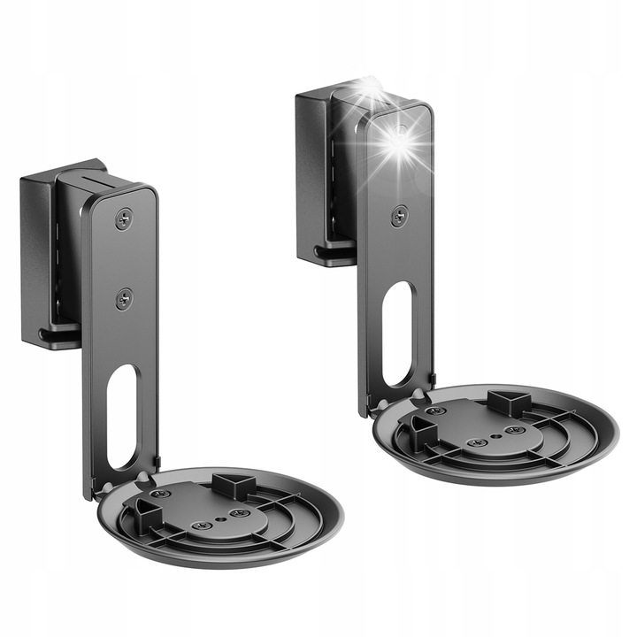 Set 2 suporturi perete pentru difuzoare Sonos ERA 100, Maclean MC-997, negru, 175x152x114mm