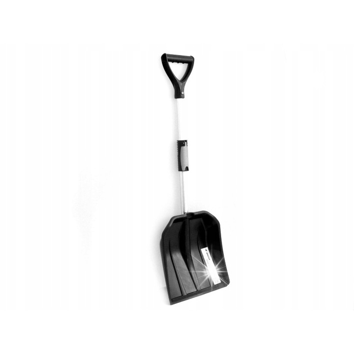 Lopata telescopica pentru deszapezire Prosperplast, dimensiuni 335x300x85mm, culoare neagra, lungime ajustabila 800-1000mm