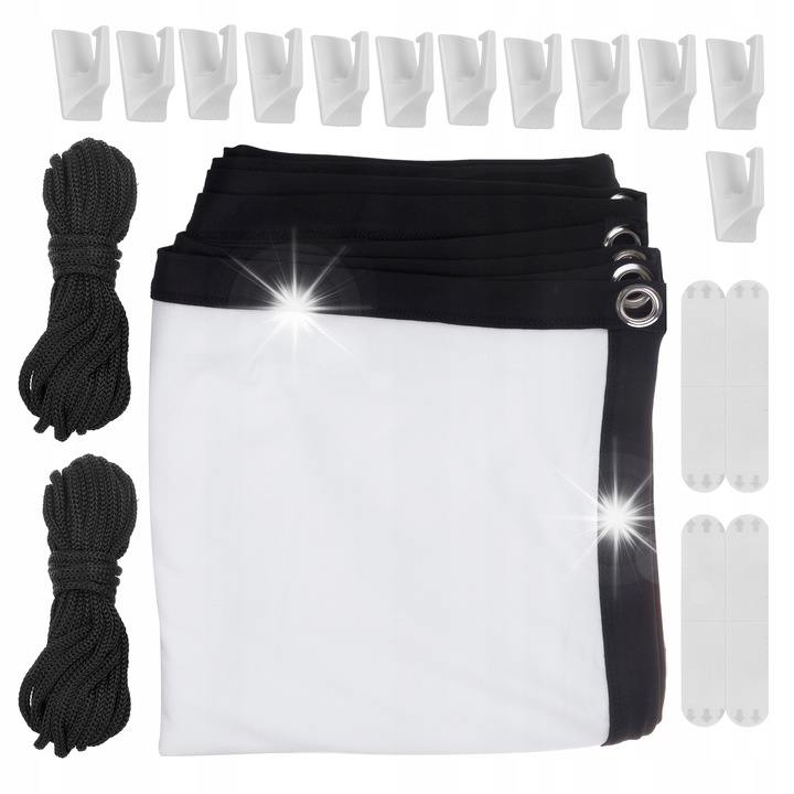 Maclean MC-982 vetítővászon 120", 270x154cm, 16:9, rögzítő tartozékokkal