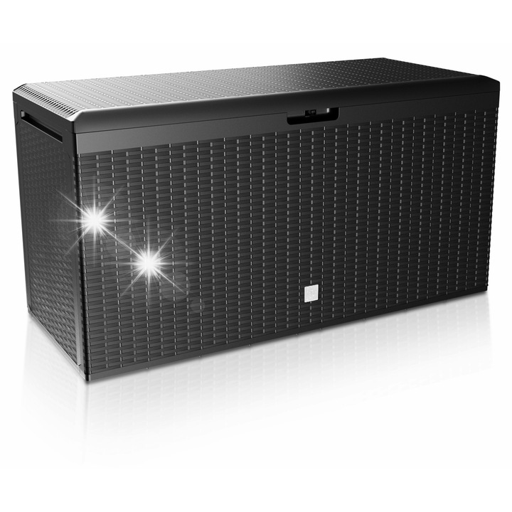 Градинска ракла Prosperplast Boxe Rato Plus 290L, антрацит, 114x47x59cm, комплект