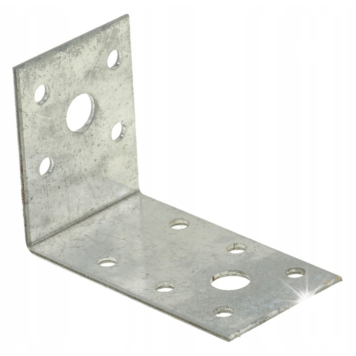 Szerelősarok 70x50x40 mm, 50 darab, fehér horganyzott