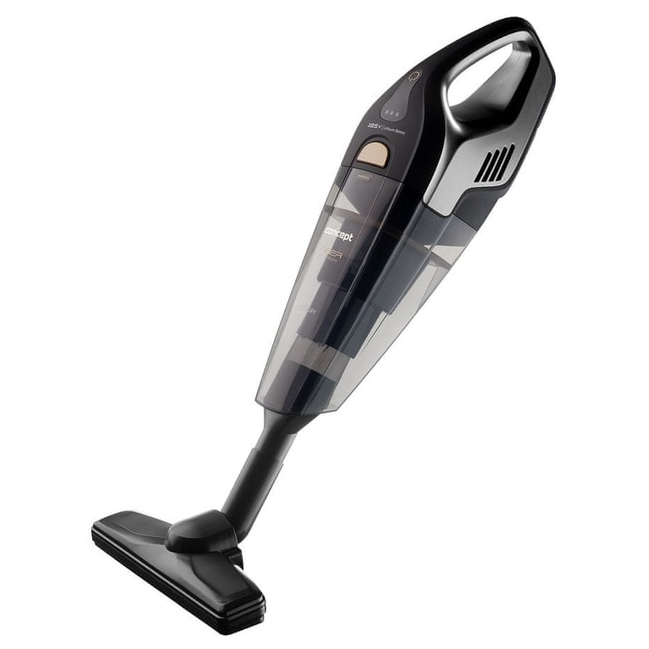 Aspirator manual Concept VP4353, 110W, negru, cu accesorii pentru curatare umeda si uscata, tub extensibil, 420x125x110mm