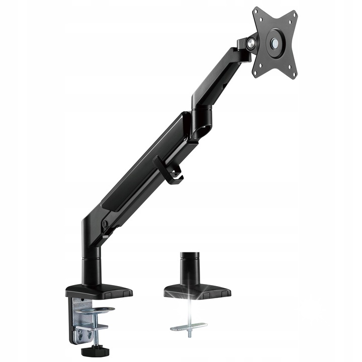 Maclean Ergo Office ER-405B monitortartó, 17"-32", fekete, 9 kg teherbírás, állítható
