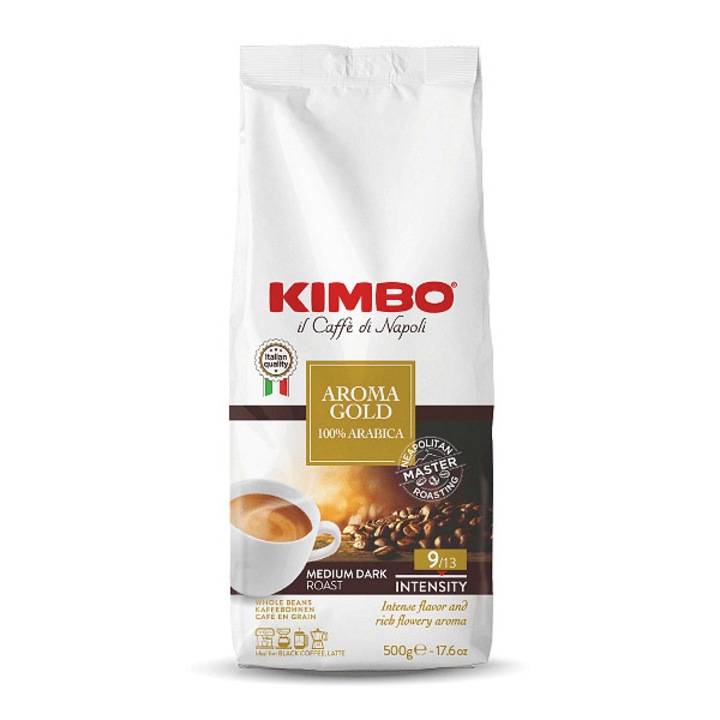 Kimbo Aroma Gold 100% Arabica szemes kávé, 1kg