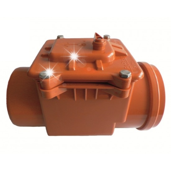 Zasuwa burzowa DN160, automatizare, protectie impotriva inundatiilor, material de calitate, sistem de scurgere