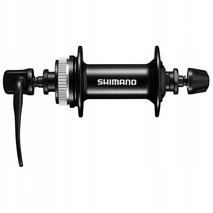 Butuc roata bicicleta Shimano HB-MT200, 32H, Center Lock, negru, 100mm