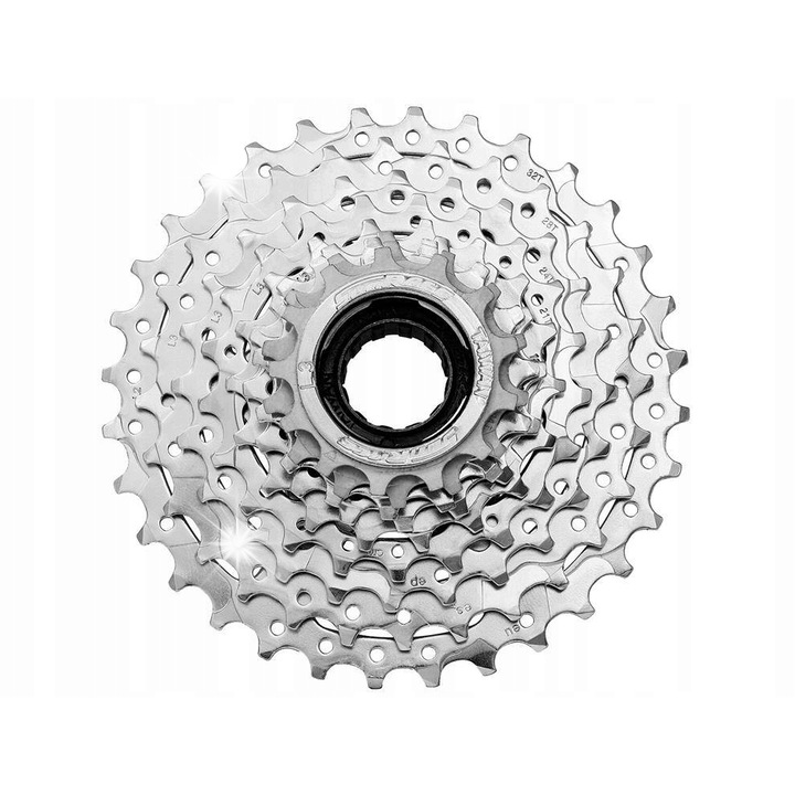 Pinion bicicleta SunRace 9-rz 13-32T, constructie din otel, compatibil cu e-bike