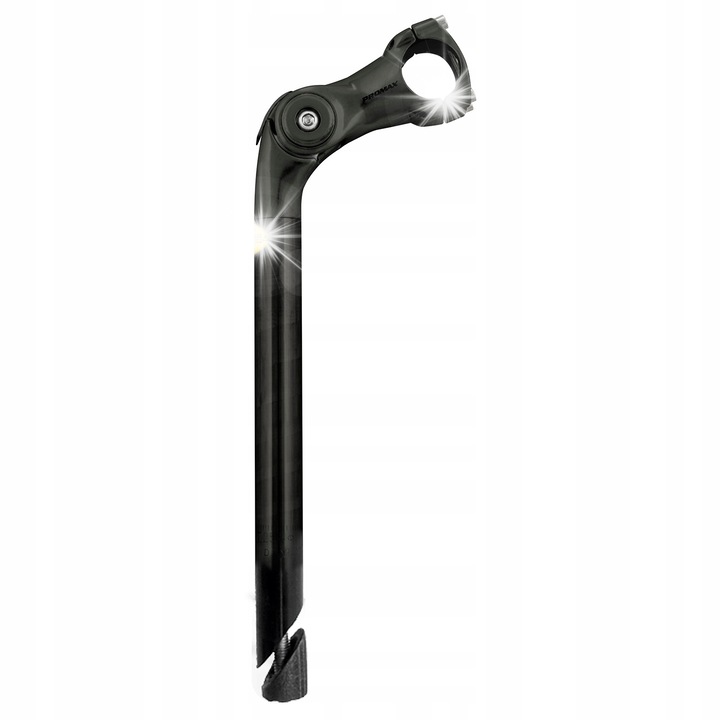 Promax kormányszár, 30 cm, 25,4 mm, 31,8 mm, fekete