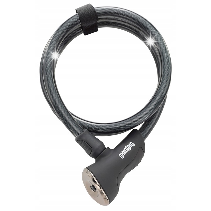 Antifurt bicicleta Onguard Akita 8039, cablu otel 12mm, lungime 120cm, mecanism blocare X2P, 5 chei