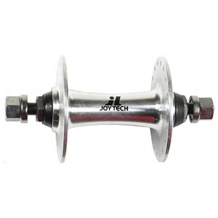 Butuc roata bicicleta Joytech, model NT-A165SBT, 32 gauri, 100mm, argintiu