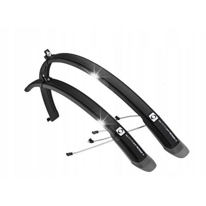 Aparatori bicicleta Simpla UBIQUIT 28 cali 46 mm, negru/tiu