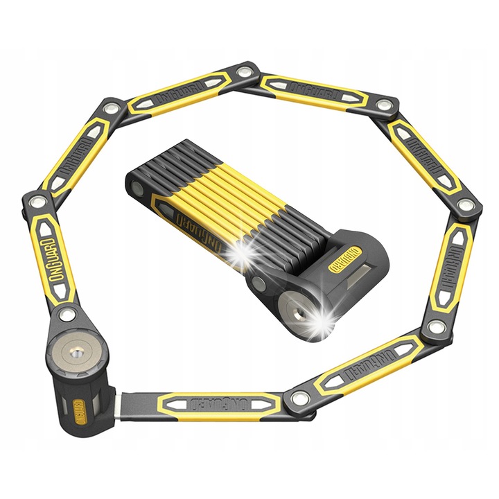 Antifurt bicicleta Heavy Duty Link Plate Lock K9, 112,5cm, 5 chei, cu suport pentru transport