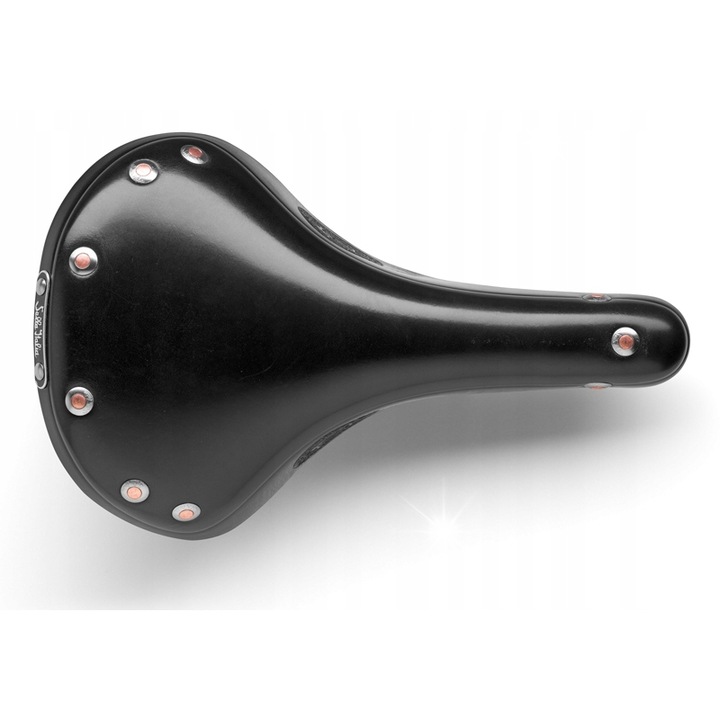 Седалка за велосипед Selle Italia Epoca, кожа, 281x176 мм, черна, за трекинг и град