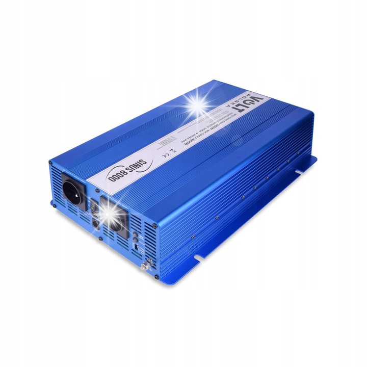 Inverter autó SINUS 8000 4000W 12V 230V, 53,8x23x10,8cm, automatikus ventilátorral és távirányítóval