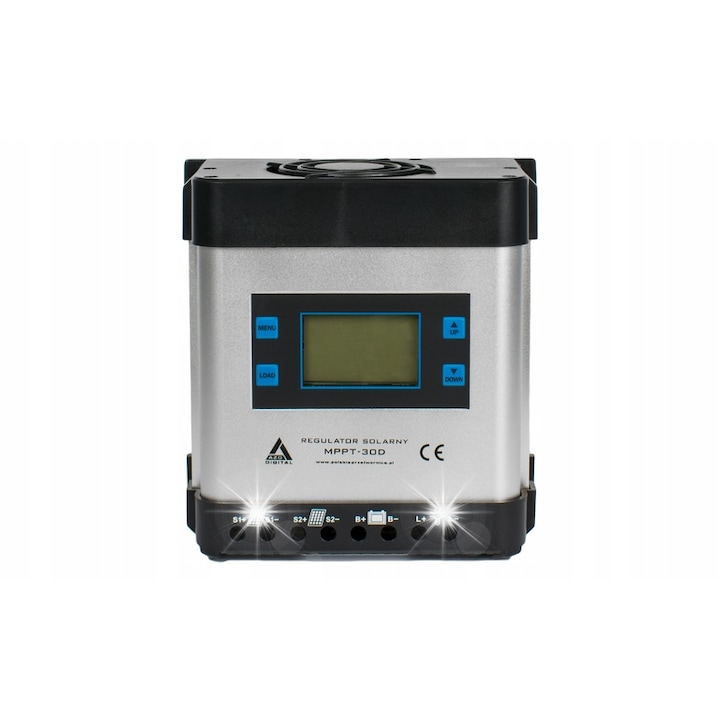 Regulator solar MPPT-30D, AZO Digital, 12V/24V, 30A, LCD, 175x175x95mm