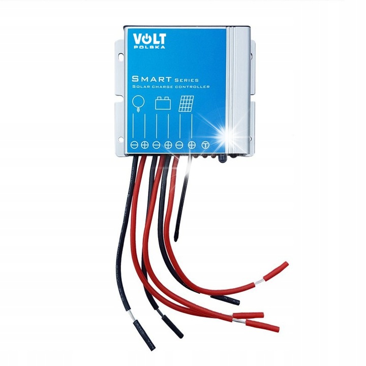 10A 12V MPPT szolár töltésvezérlő Bluetooth-szal, VOLT POLSKA, hatékonyság > 99,9%, GEL, AGM, lítium akkumulátorokhoz