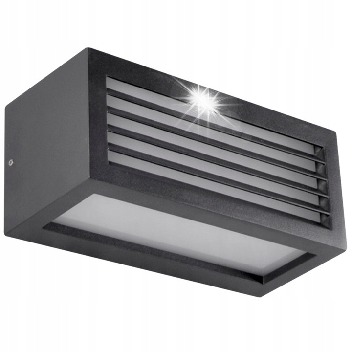 Външна аплика GoldLux OSAKA, черна, 11x25x10см, IP54, 1 източник E27