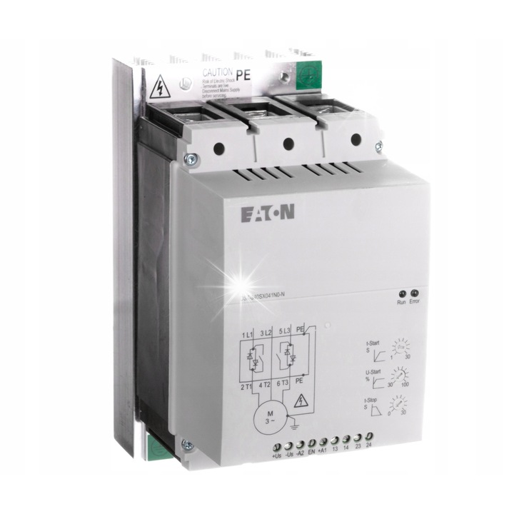 Софтстарт 3-фазен Eaton 22kW, 400V, 41A, Uc=24V AC/DC