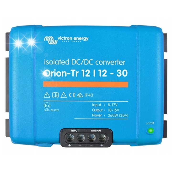DC-DC töltő Orion-Tr Smart 12V/12V 30A, Victron Energy, Bluetooth, 360W, 130x186x70mm