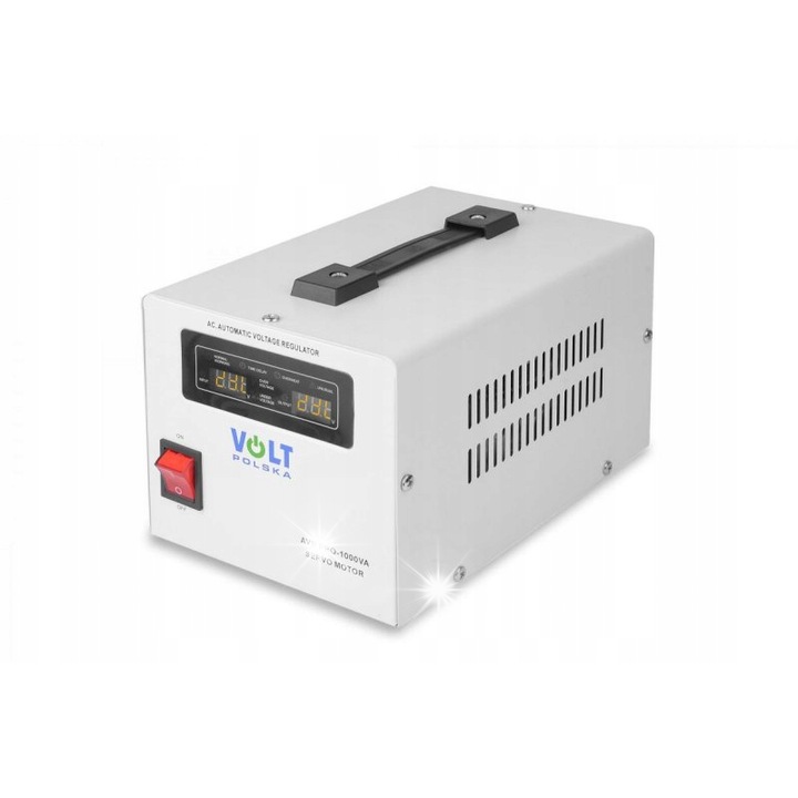 Стабилизатор на напрежение Volt AVR Pro 1000VA, 3%, сив, 130x228x147mm