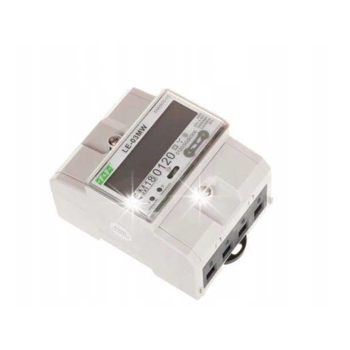 Licznik de energie electrica 3-fazic LE-03MQ, 100 A, Modbus RTU, RS-485, IP51, 4,5 modul