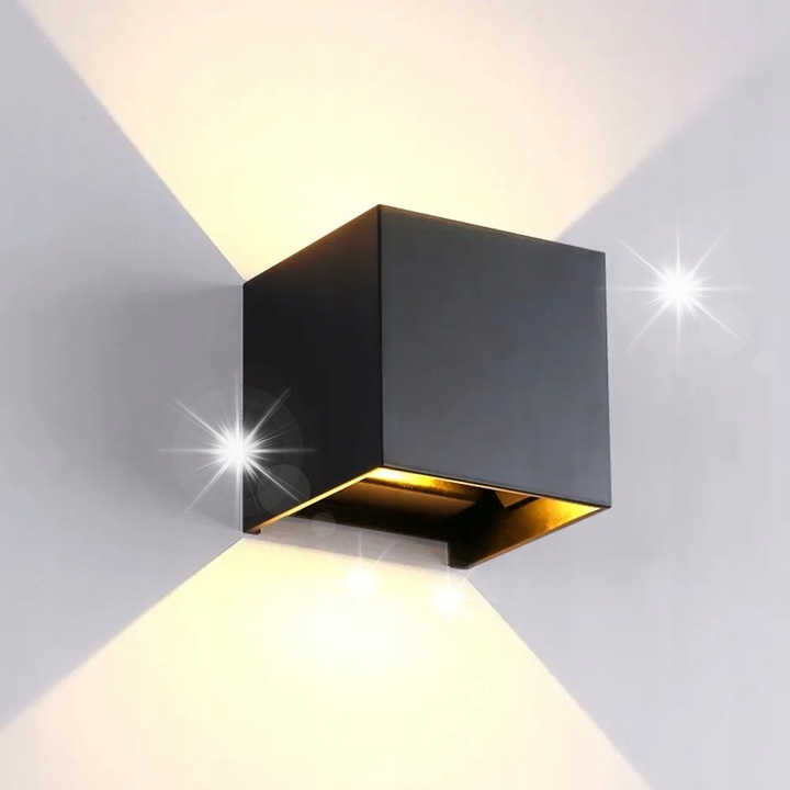 Фасадна лампа Goldlux KIOTO 1xG9, черна, 10x10x10см